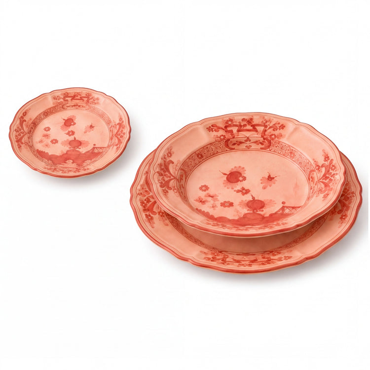 Set di piatti da due Garofano Rosa