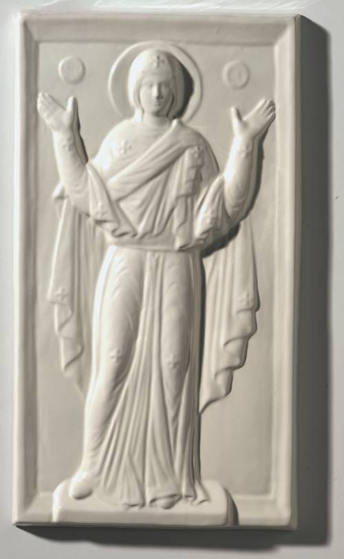 Greek Madonna, Ravenna. Dimensions: 28.5 x 51.5 x 4.7 cm.