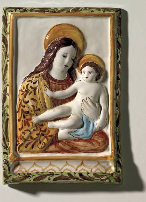 Madonna degli Ospedalieri di Imola. Dimensioni: 18 x 26,5 x 2,8 cm. 