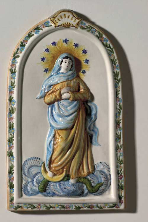 Madonna del Duomo di Imola. Dimensioni: 35,3 x 21 x 3,9 cm. 