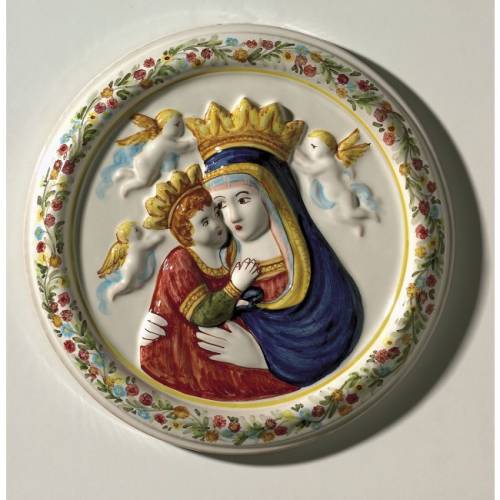 Beata Vergine del Piratallo di Imola. Forma circolare. Dimensioni: 27,7x3,3 cm