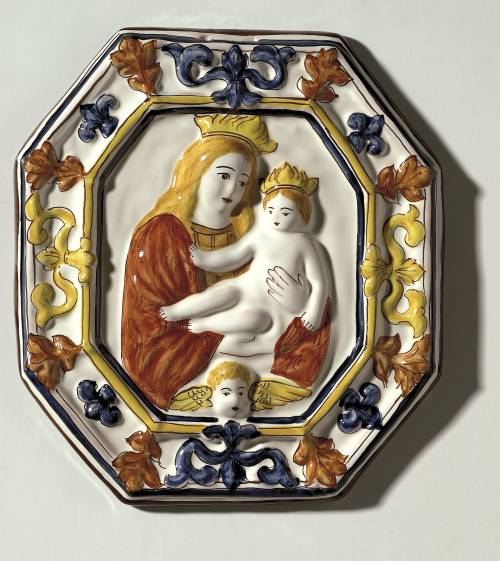 Beata Vergine del Bosco di Alfonsine. Dimensioni: 23,5 x 26 x 2,8 cm.