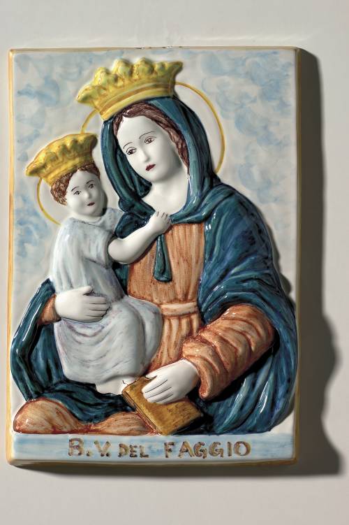 Beata Vergine del Faggio. Dimensioni: 21,6 x 30,9 x 3 cm