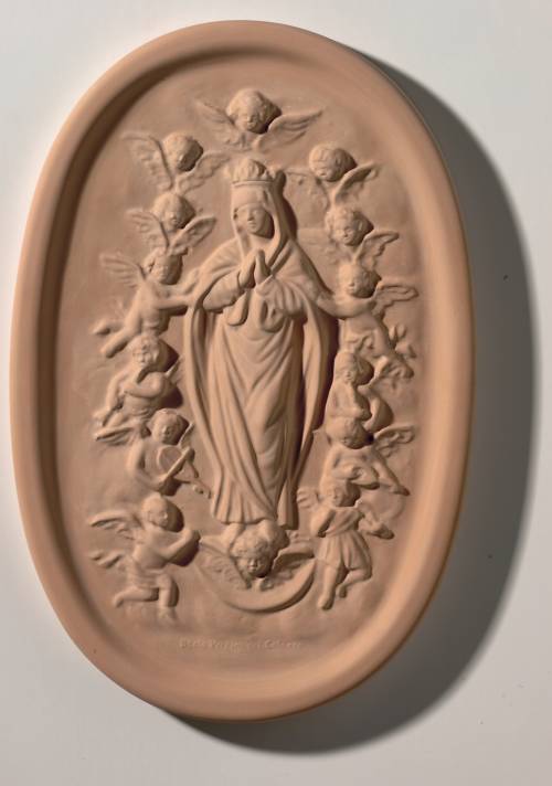 Our Lady of the Dozza Ravine (large). Dimensions: 36.4 x 54.7 x 4.8 cm.