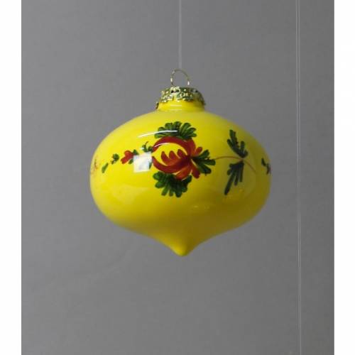 <p>Christmas Bauble with Giallo Fiore decoration.</p>